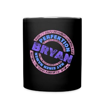 Perfektion Bryan - Tasse einfarbig - Schwarz - Vorne