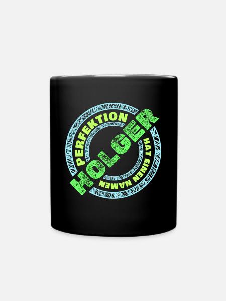 Geschenk für Holger - Tasse einfarbig - Schwarz