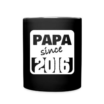 Vater 2016 - Tasse einfarbig - Schwarz - Vorne