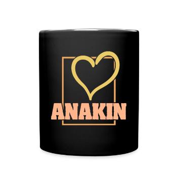 Cœur Anakin - Mug uni - noir - Devant