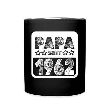 Jahr 1962 - Tasse einfarbig - Schwarz - Vorne