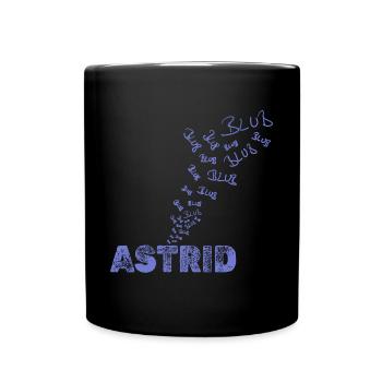 Segeln Astrid - Tasse einfarbig - Schwarz - Vorne