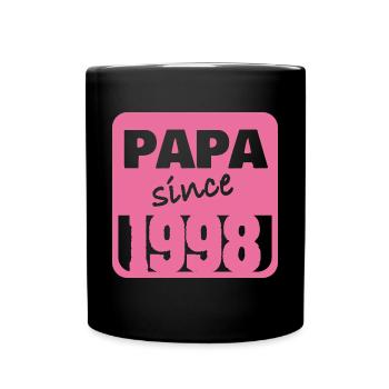 Vater 1998 - Tasse einfarbig - Schwarz - Vorne