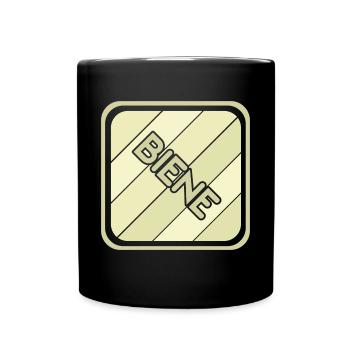 Abeille fille - Mug uni - noir - Devant