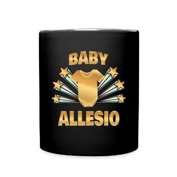 Geboren Allesio - Tasse einfarbig - Schwarz - Vorne