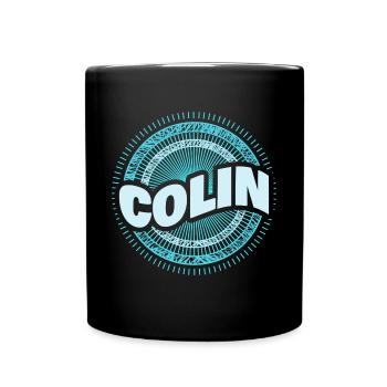 Colin als Geschenkidee - Tasse einfarbig - Schwarz - Vorne