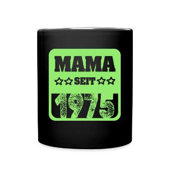 1975 - Tasse einfarbig - Schwarz - Vorne