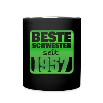 1957 - Tasse einfarbig - Schwarz - Vorne