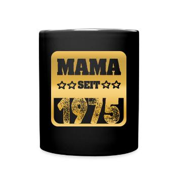 1975 - Tasse einfarbig - Schwarz - Vorne