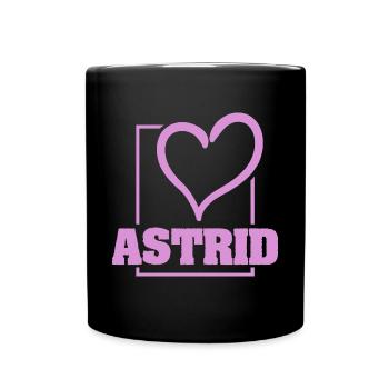 Astrid : Bachelorette - Mug uni - noir - Devant