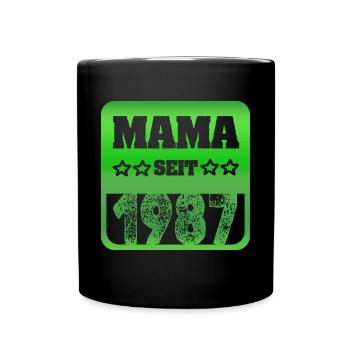 1987 - Tasse einfarbig - Schwarz - Vorne