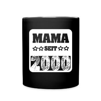 Geburt 2000 - Tasse einfarbig - Schwarz - Vorne