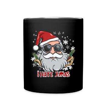 I Hate Christmas Funny Anti Christmas - Full Colour Mug - black - Front
