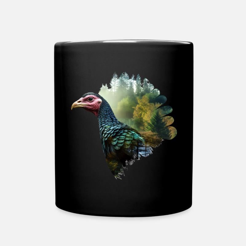 Truthahn - Tasse einfarbig - Schwarz