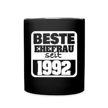 Verliebt 1992 - Tasse einfarbig - Schwarz - Vorne