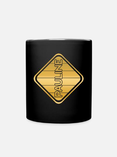 Voornaam Pauline - Mok uni - zwart