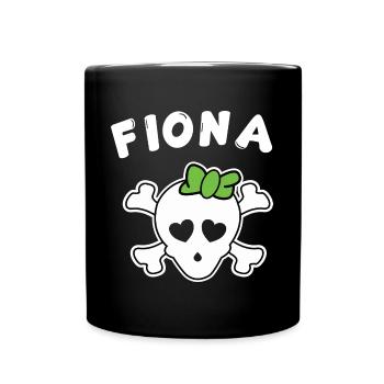 Pirate Fiona Design pour les filles et les femmes - Mug uni - noir - Devant