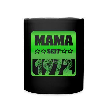 Mutter 1972 - Tasse einfarbig - Schwarz - Vorne