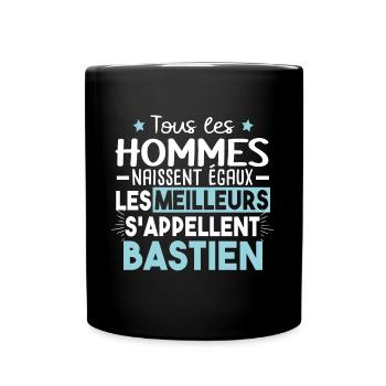 Bastien Prénom Homme Cadeau Humour - Mug uni - noir - Devant