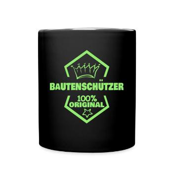 Building protectors as work - Full Colour Mug - black - Front