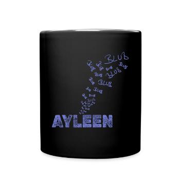 Geschenk für Ayleen - Tasse einfarbig - Schwarz - Vorne