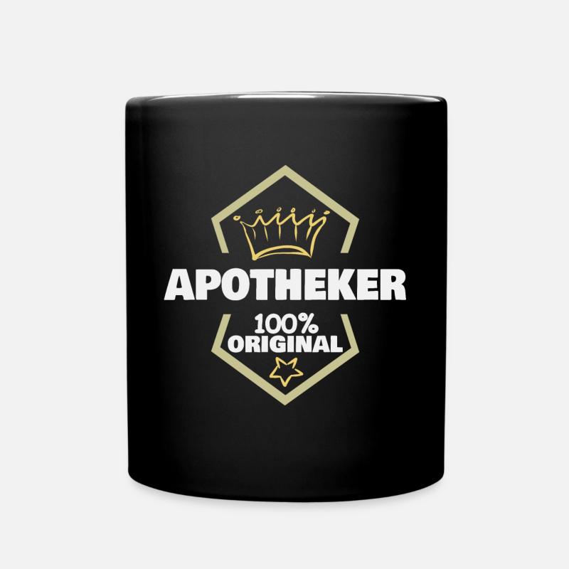 Arbeit Apotheker - Tasse einfarbig - Schwarz