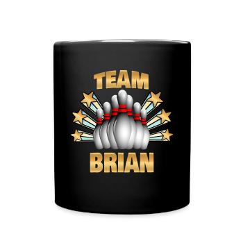 Bowling Brian - Full Colour Mug - black - Front