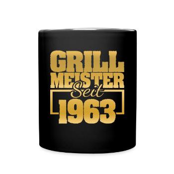 Instructeur de grillades 1963 - Mug uni - noir - Devant