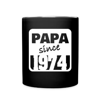 Papa 1974 - Tasse einfarbig - Schwarz - Vorne