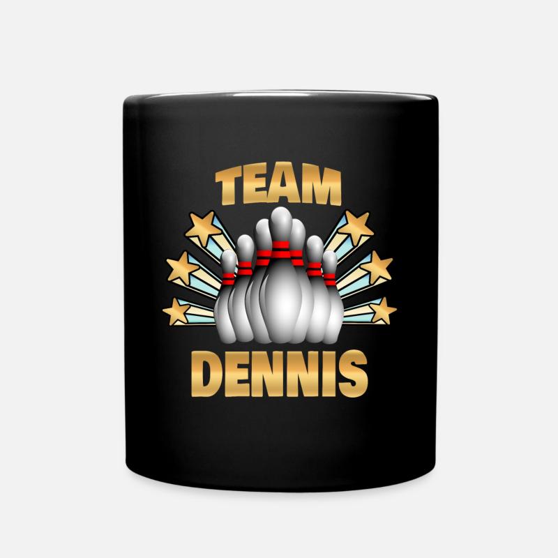 Bowling Dennis - Full Colour Mug - black