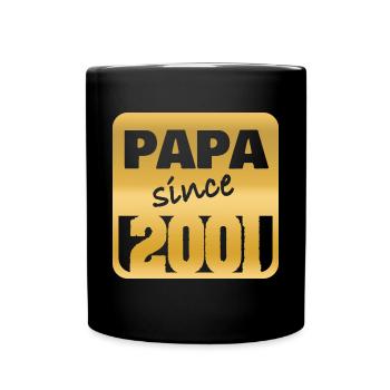 Papa 2001 - Tasse einfarbig - Schwarz - Vorne
