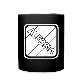 Alessia - Tasse einfarbig - Schwarz - Vorne