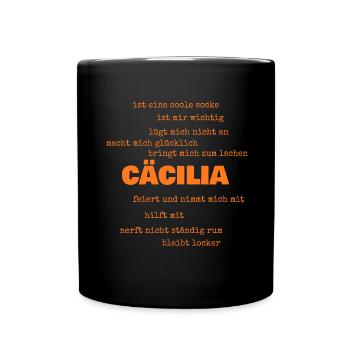 Proverbs Cecilia - Full Colour Mug - black - Front