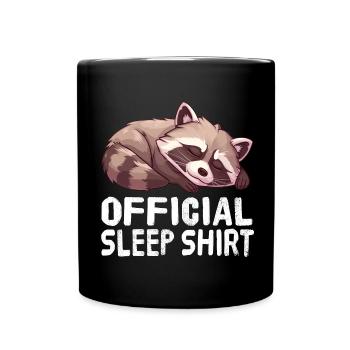 Chemise de nuit officielle Raccoon - Mug uni - noir - Devant