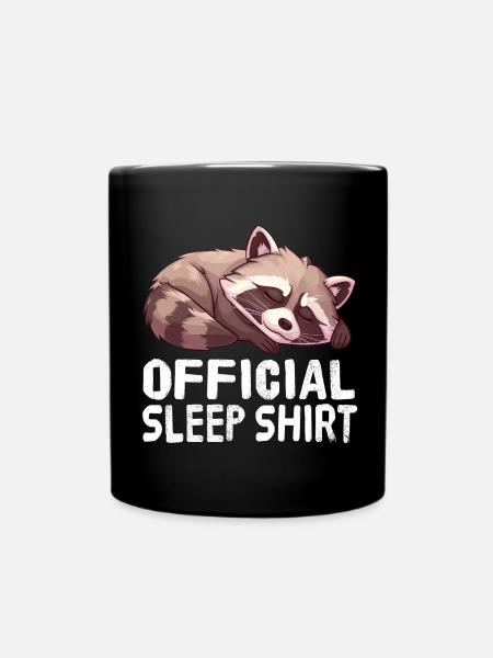 Chemise de nuit officielle Raccoon - Mug uni - noir