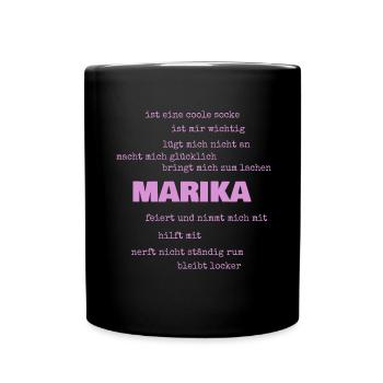 Marika en tant que dictons - Mug uni - noir - Devant