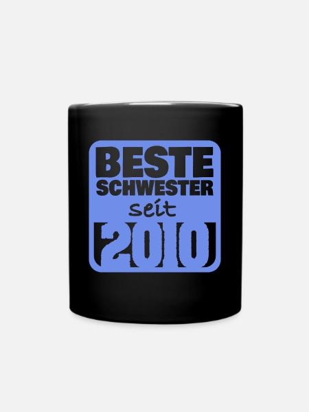 Geschwister 2010 - Tasse einfarbig - Schwarz