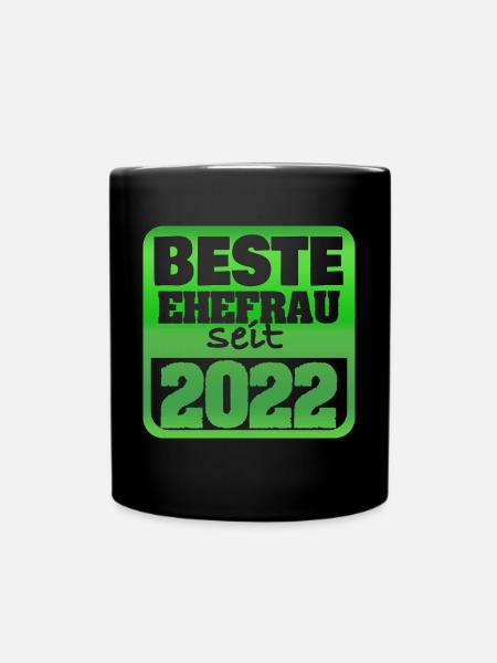 Frau 2022 - Tasse einfarbig - Schwarz