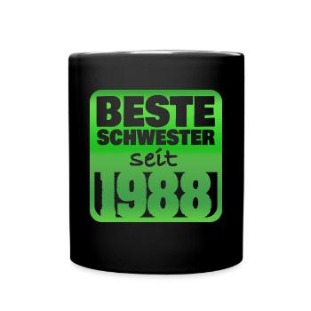 Soeur 1988 - Mug uni - noir - Devant