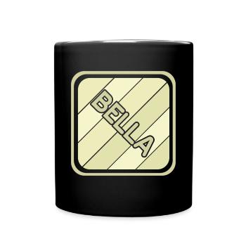 Nom de la fille Bella - Mug uni - noir - Devant