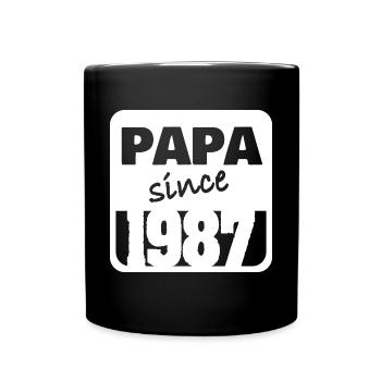 Dad 1987 - Tasse einfarbig - Schwarz - Vorne
