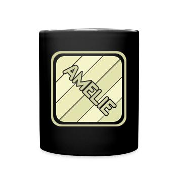 Amélie comme prénom de fille - Mug uni - noir - Devant