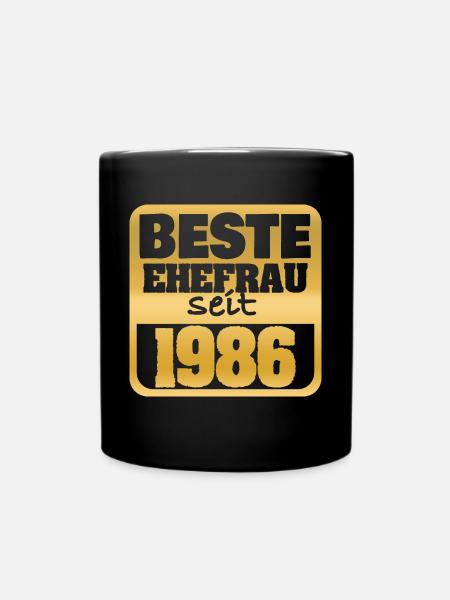 Casado en 1986 - Taza monocolor - negro