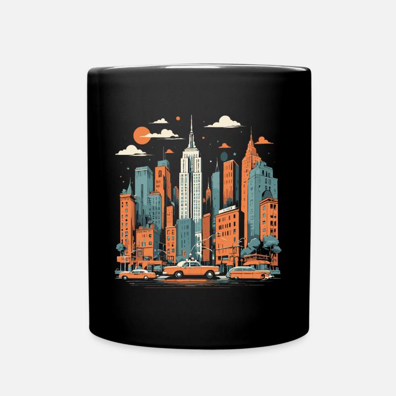 Rétro à New York - Mug uni - noir