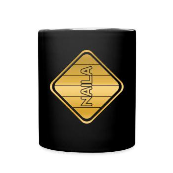 Naila as a given name - Full Colour Mug - black - Front