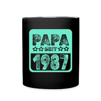 seit 1987 - Tasse einfarbig - Schwarz - Vorne