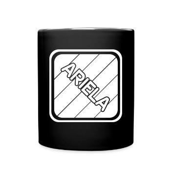 Maiden name Ariela - Full Colour Mug - black - Front