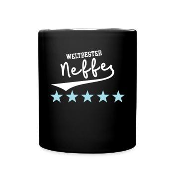 Neffe Beste Neffen Kinder Patenkinder Bruderkind - Tasse einfarbig - Schwarz - Vorne