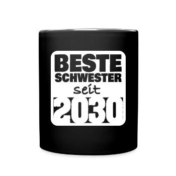 Siblings 2030 - Full Colour Mug - black - Front
