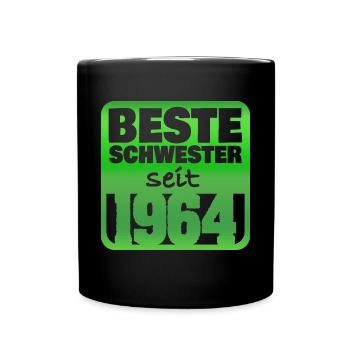 1964 - Tasse einfarbig - Schwarz - Vorne